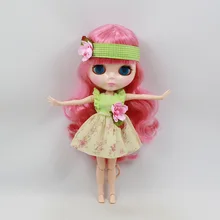 Стоимость цельная кукла без одежды Blyth кукла Роза красные волосы Модная Кукла фабрика кукла подходит для DIY Изменить игрушка BJD для девочек