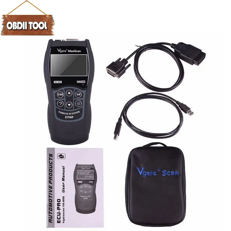 OBD2 сканер Maxiscan Vgate VS890 OBD считыватель кодов неисправностей двигателя анализатор