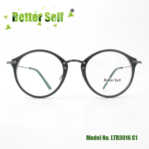 C1 Круглые очки Ретро рамка мужчины могут сделать компьютер Lentes PC Opticos Mujer металлические очки с дужками женщины беттер Селф сток LTR3016 - Цвет оправы: C1