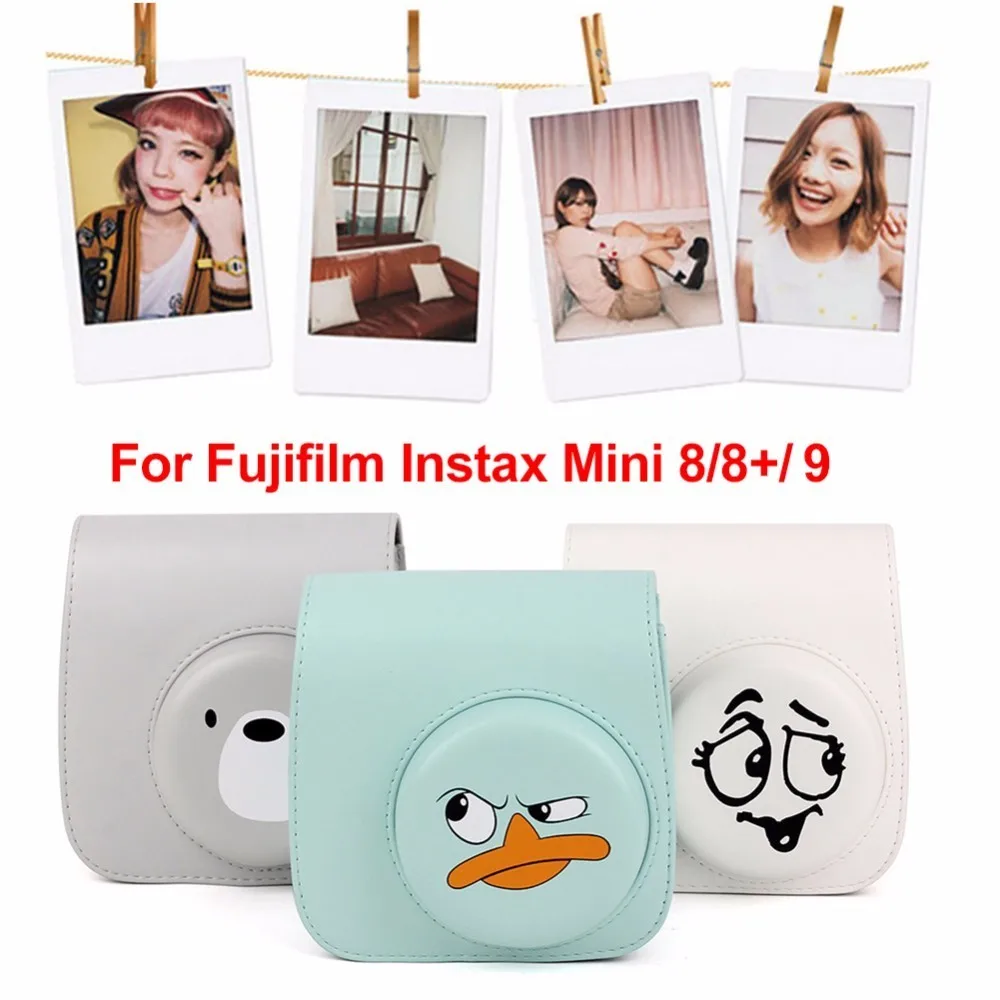 Новая сумка для камеры из искусственной кожи для instax mini 9 чехол на ремне для камеры защитная оболочка для funda fujifilm instax mini 9/Mini 8/8