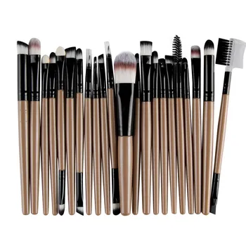 

Fashion Simple Design Make Up Tools 22PCS Wooden Handle Foundation Cosmetic Eyebrow Eyeshadow Brush Makeup Brush Sets Tools