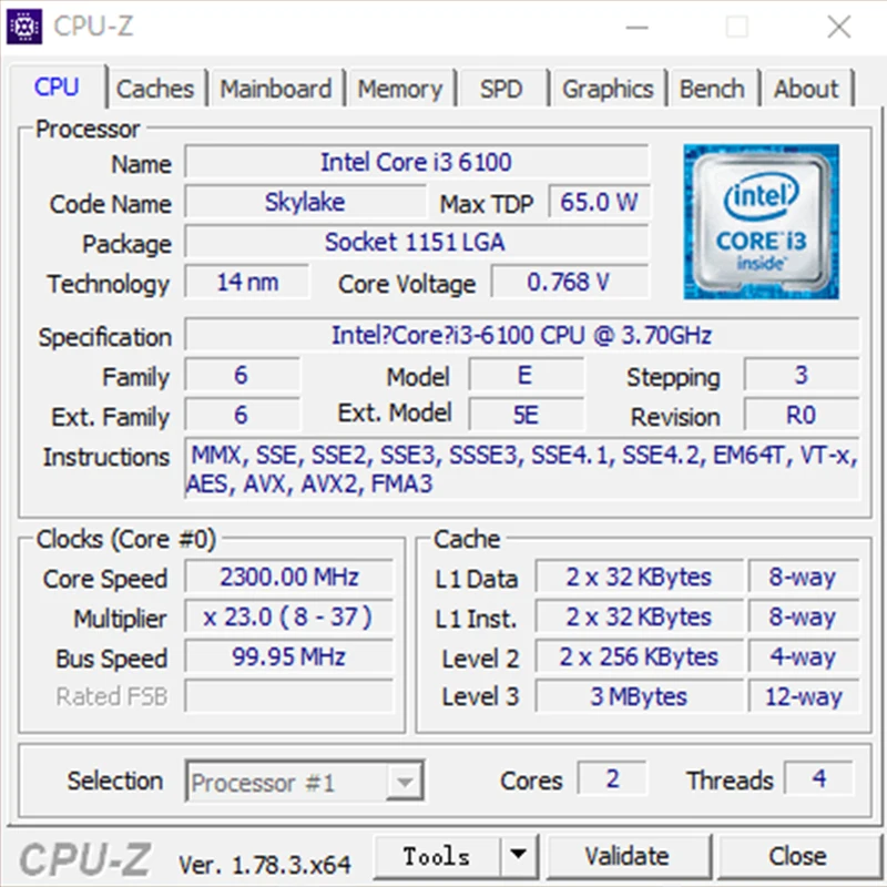 i3 6100