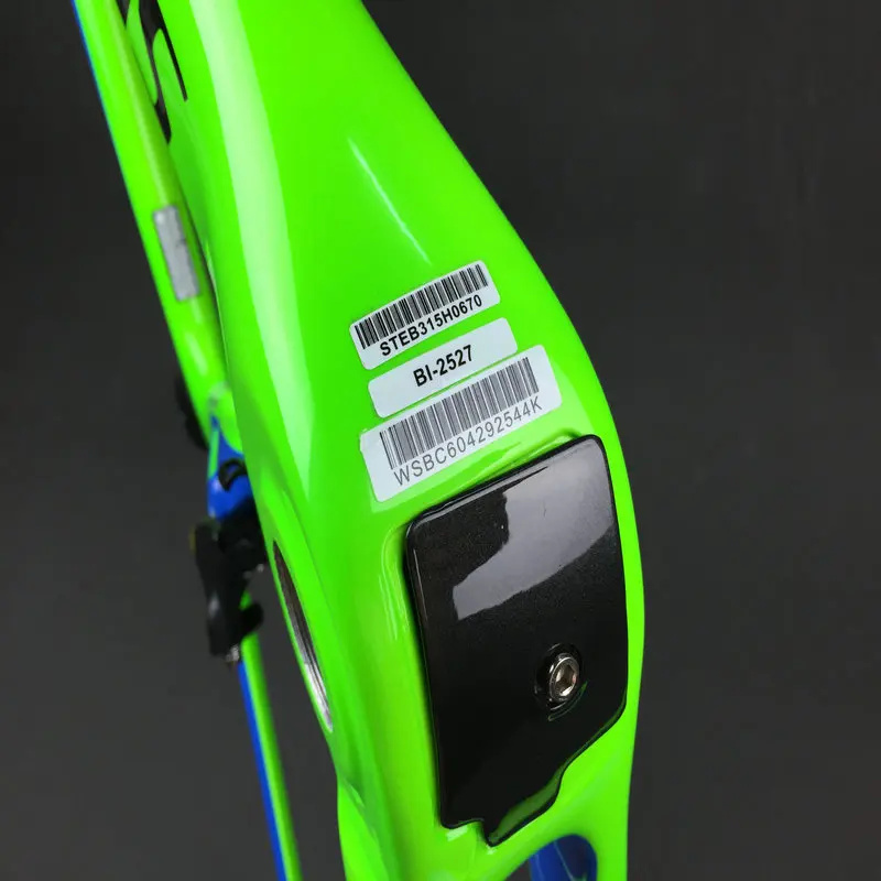 

Top sale bicycle carbon frame glossy finished green color bike carbon frameset+stem+handlebar vas cycling frameset in stock