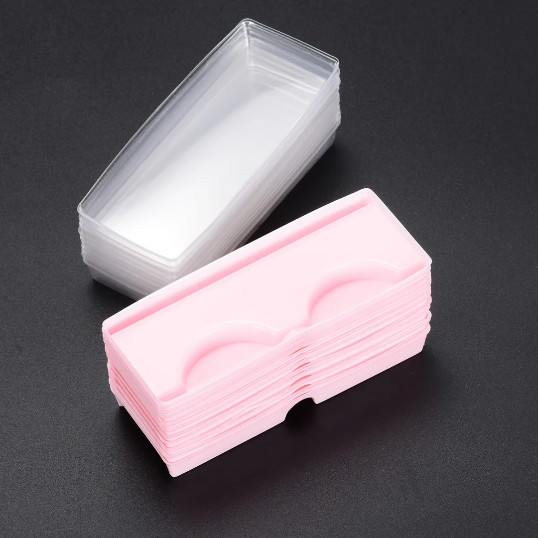 25pcs/50pcs Plastic False Eyelashes Empty Eyelashes Storage Cases Container Cosmetic for Fake Lashes