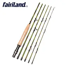 Fairiland 5/6#9 футов/2,7 м 6 шт. удочка для ловли нахлыстом из углерода IM7 портативная Удочка с пробковой ручкой камуфляжная удочка для ловли рыбы нахлыстом
