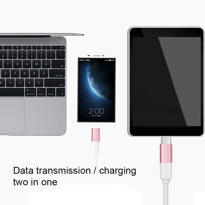 OTG type-C адаптер USB C для mi cro USB OTG USB кабель адаптер type C адаптер для samsung Macbook Pro huawei Xiaomi mi 8 Leeco USBC