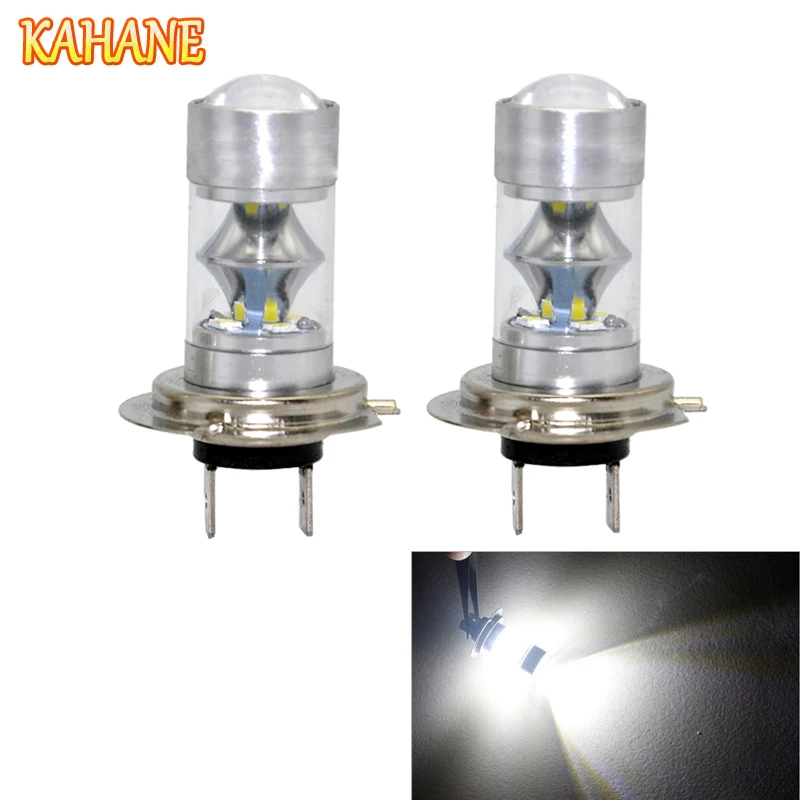 KAHANE 2x 60W H7 LED Bulb Car Headlight Day time Running Light FOR