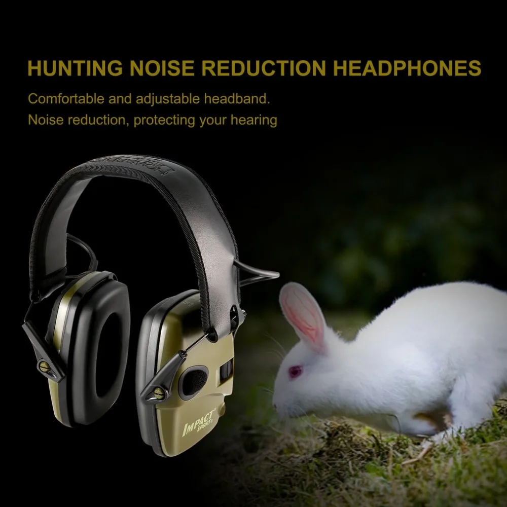 جديد الإلكترونية اطلاق النار Earmuff الرياضة في الهواء الطلق مكافحة الضوضاء الصوت التضخيم التكتيكية السمع واقية سماعة طوي
