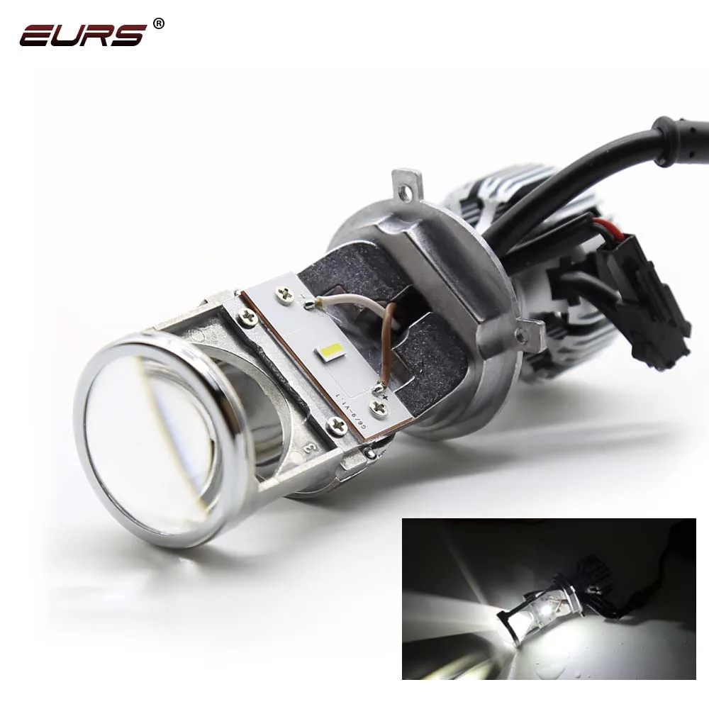 EURS G9 линза H4 Светодиодная лампа мини-проектор для автомобиля/мотоцикла H4 светодиодная фара 5000k 12 v/24 v H4 Led Canbus лампа для автомобилей