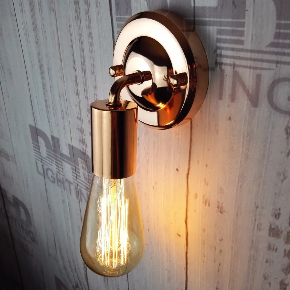rose gold wall lamp