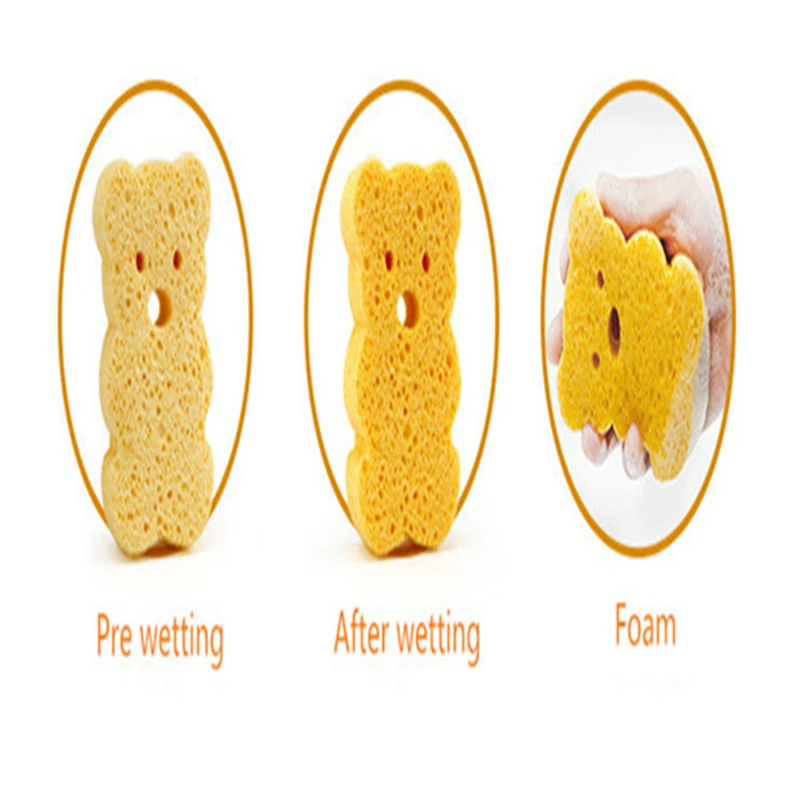 New Loofah Infant Children Body Bath Brushes Shower Cotton Scrub Spa Sponge Cleaning Scrub Soft Baby Bath Sponge for Kids