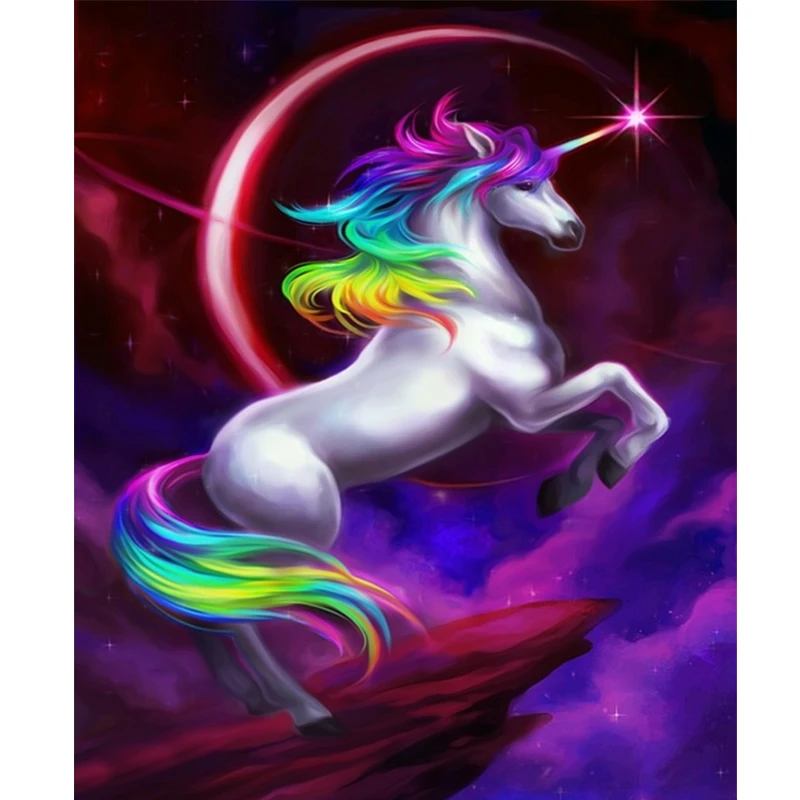 

Cartoon unicorn picture diamond painting cross stitch diamond embroidery painting diamond mosaic home decor