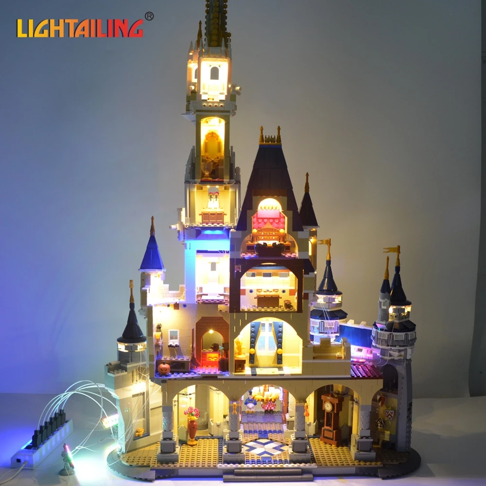 disney lego castle lights