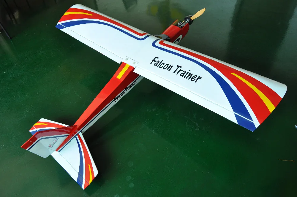 Falcon Trainer 20cc Gasoline RC Airplane Balsa Wood Plane Model Aircraft for Trainer