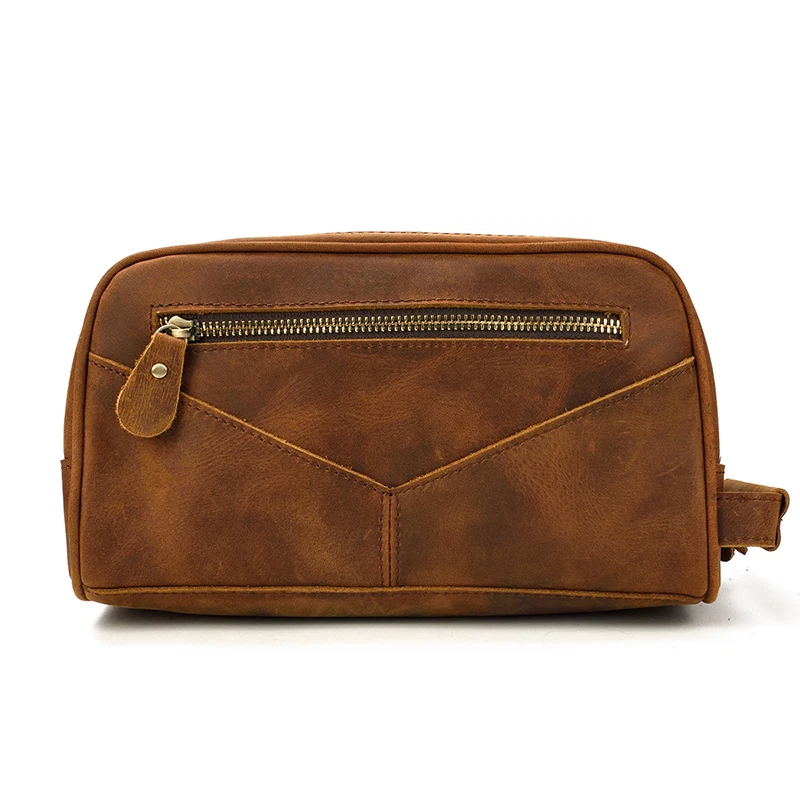 MAHEU коричневая мужская повседневная сумка-клатч из натуральной кожи, сумки для путешествий, сумки для хранения для макияжа Umberlla, кошелек, большой телефон, Pounch