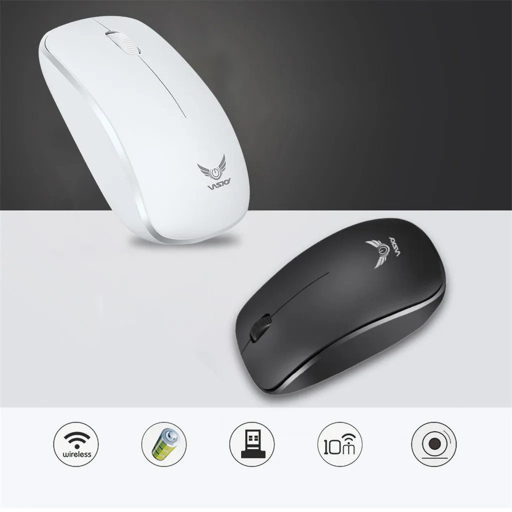 

Wireless Mouse USB Receiver Optical Sensor For PC Laptop Tablets