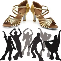 Alharbi Обувь для танцев Танго Туфли для латинских танцев для девочек Для женщин женские на низком каблуке