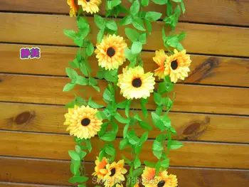 

2.1M Sell Well Artificial Flowers DIY Cloth Art Sunflowers Wedding Party Decorative Crafts Multicolor Artificial Silk Flowers