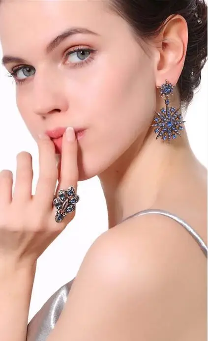 

PPG&PGG Bohemian Multicolored Fashion Simulated Pearl Drop Earrings for Women Wedding Jewelry Trendy Dangle Statement Earrings