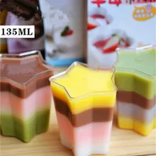 50 шт креативный одноразовый прозрачный толстый пластиковый стаканчик вечерние свадебные десерт торт мороженое чашки для пудинга с крышкой