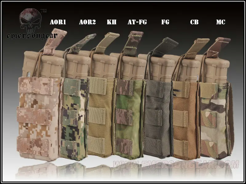 

Emersongear Modular Open Top Single Rifle Magazine Pouch Tactical Molle for NATO 5.56 EM6353