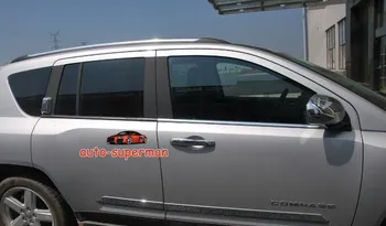 

Aluminum 4PCS Window Trim sill lines Chrome For JEEP COMPASS 2007 -2014
