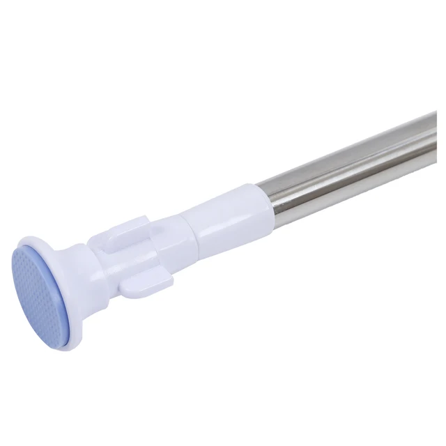 Stainless Steel Round Head Extendable Telescopic Tension Shower Stainless Steel Round Head Extendable Telescopic Tension Shower Curtain Rods 70 120cm