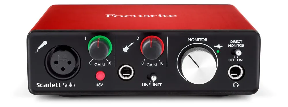 Оригинальный Focusrite Scarlett Solo Studio (2nd gen) USB звуковая карта usb аудио интерфейс + cm25