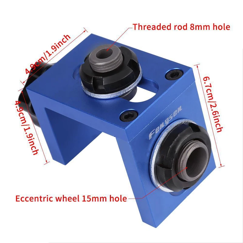 1set  Woodworking Pocket Hole Jig Step Drilling Bit Carpentry Guide Locator Tool