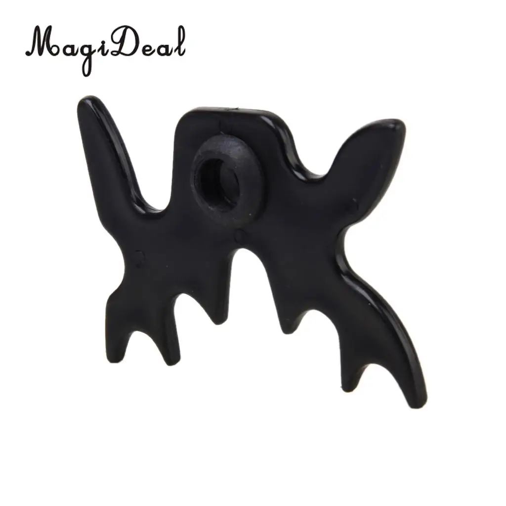 MagiDeal Professioanl 2Pcs Plastic Butterfly Moosehead Design Pool Cue Bridge Stick 9 Slip-On Spider Bat for Snoker Billard Acce