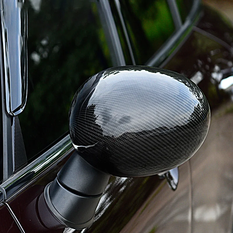 Чехол для зеркала заднего вида из настоящего углеродного волокна, чехол для украшения автомобиля, аксессуары для укладки BMW MINI Cooper S F54 F55 F56 F60 Clubman