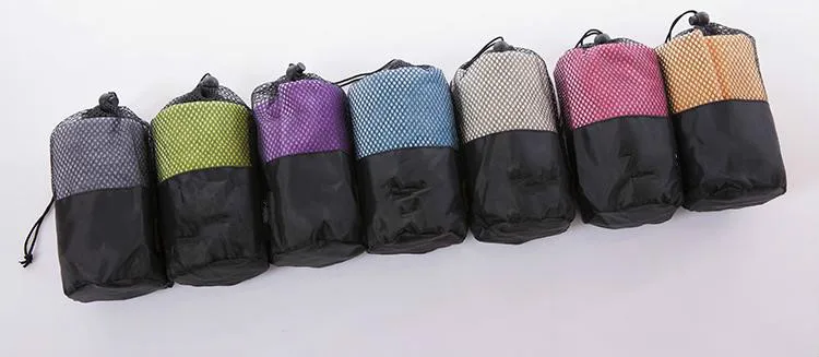 30*100cm fast drying gym sport towel microfiber colors travel towel with bag