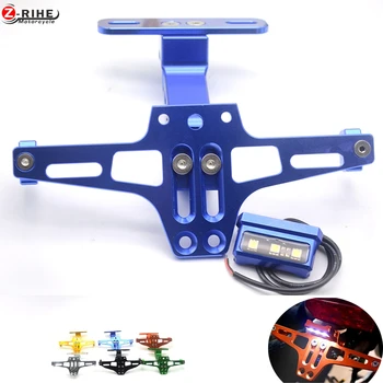 

Motorcycle Adjustable Angle License Number Plate Frame Holder Bracket For Yamaha TMAX530 TMAX 500 YBR 125 XMAX XJ6 XJR1300 r3 r6