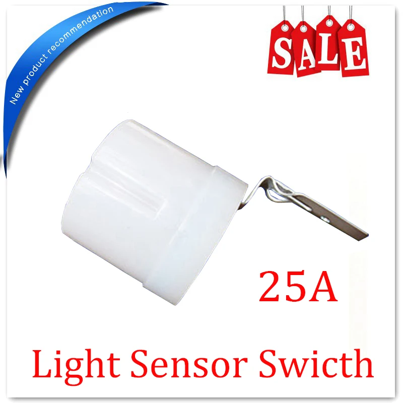 free shipping Adjustable Light Sensor,Automatic Light Sensor Switch