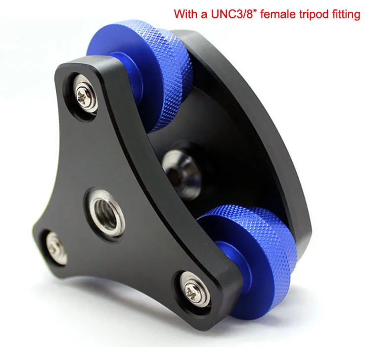

Brand New Leveling Base Tripod Head with 3/8" Mounting Screw and Three Adjustment Dials RZ-Leveler