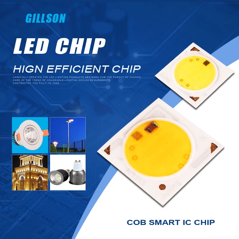 

GILLSON 3W 5W 7W 9W Driverless Light Source PCB LED Lamp Integrated Chip DIY Spotlight Tracklight Downlight AC220 6 pieces/lot