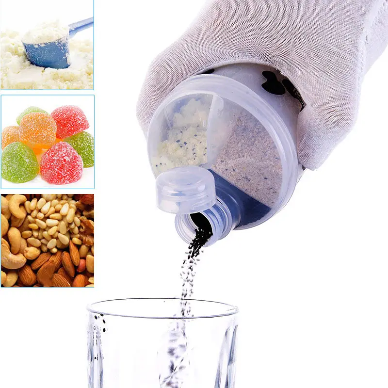 

Baby Feeding Box Portable Milk Powder Formula Dispenser Baby Kids Toddler Food Containers Storage White M09