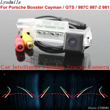 

Lyudmila Car Intelligent Parking Tracks Camera FOR Porsche Boxster Cayman / GTS / 987C 987-2 981 HD Car Reverse Rear View Camera