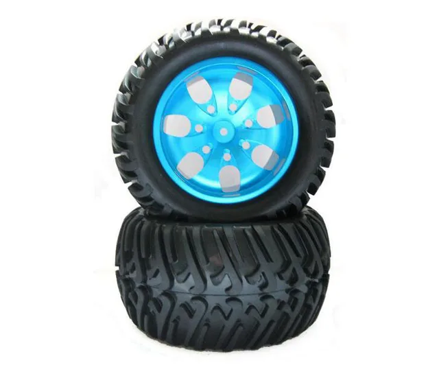 Best Price Free Shipping 4pcs HSP 1/10 RC Monster truck tires tyres with Aluminium alloy wheel hub and sponge 125mm Best Price Free Shipping 4pcs HSP 1/10 RC Monster truck tires tyres with Aluminium alloy wheel hub and sponge 125mm