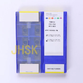 

10pcs ZCC.CT APKT160408-PM YBM253 insert Milling cutter blade, high quality