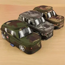 Pen Pouch Pencil Case For Boys Tank SUV Camouflage Cross-country Car Jeep Off-Roader Stationery Box With Coded Combination Lock