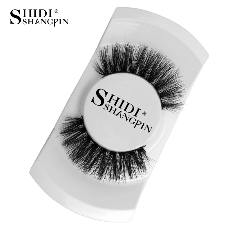 

SHIDISHANGPIN 1 pair false eyelashes natural long 3d mink lashes hand made mink eyelashes 1cm-1.5cm makeup 3d false eyelashes