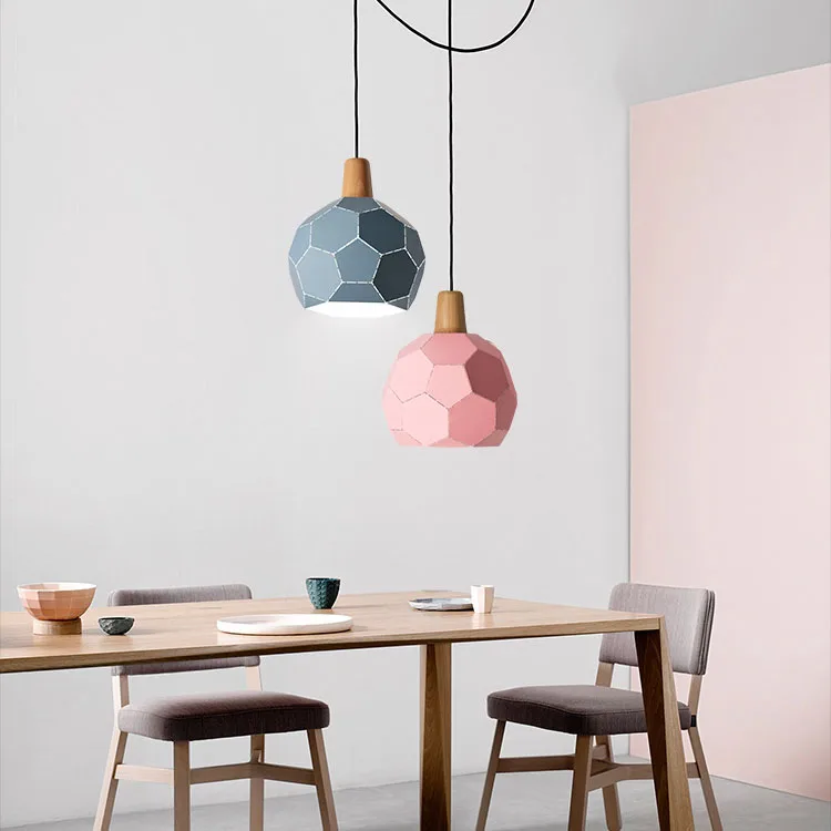 Modern Football Pendant Light Hanging Creative Pendant Light E27 E26 Suspension Pendant Lamp Lighting fixture For Restaurant Home (19)