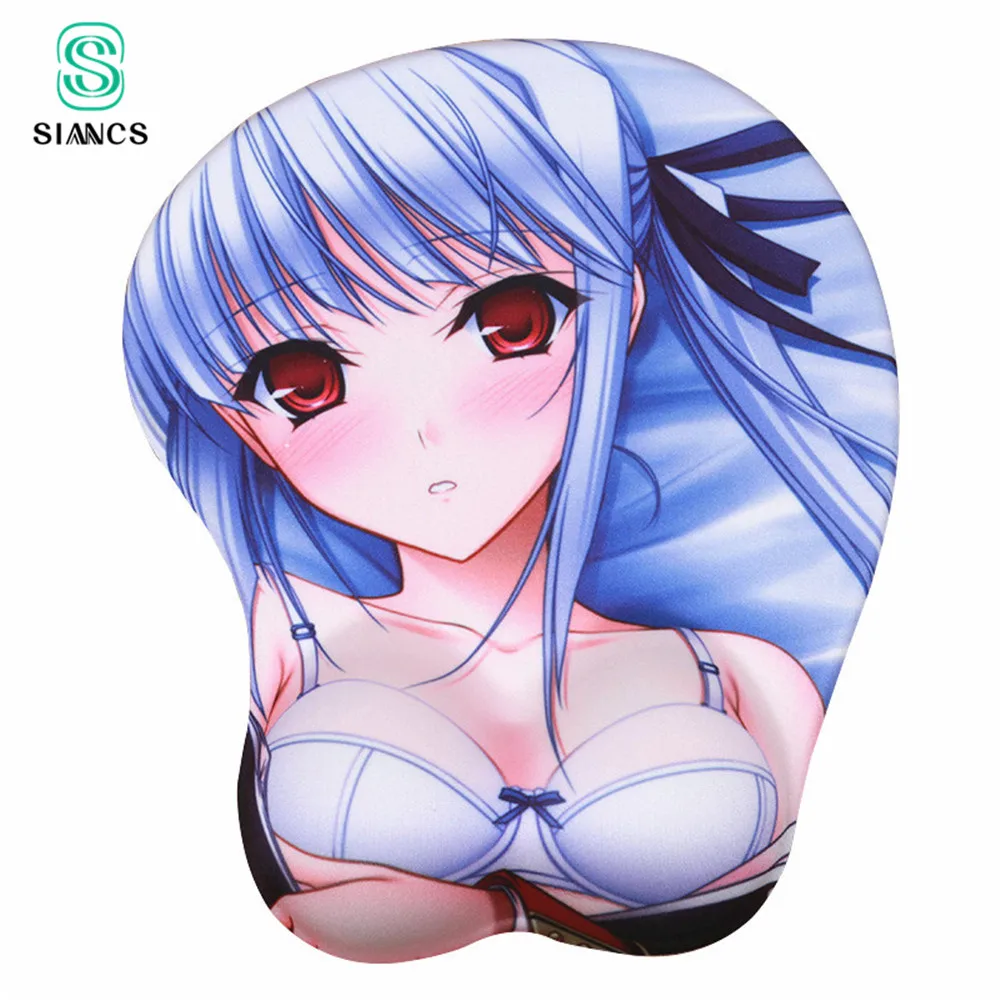 

SIANCS Cartoon Anime Creative Breast Mouse pad Hot drop shipping Health Office Work 3D Sexy Otaku Mousepad Touch Mat