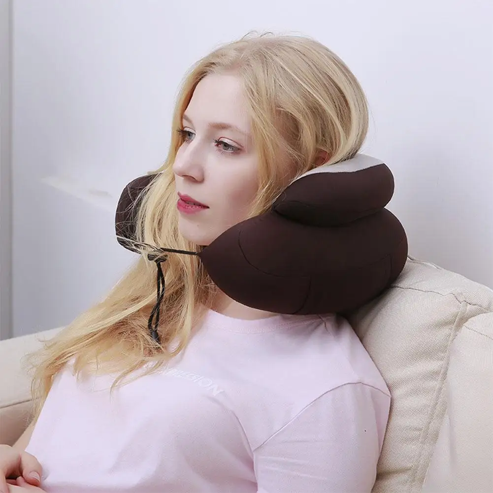 Kidlove Double Layer U Shape Neck Pillow for Travel Office Pregnant Woman Cervical Spine Protecting