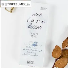 Infeel. me wet love Закладка-письмо(ы) поздравительная открытка бумажная открытка 1 лот = 1 упаковка = 30 шт