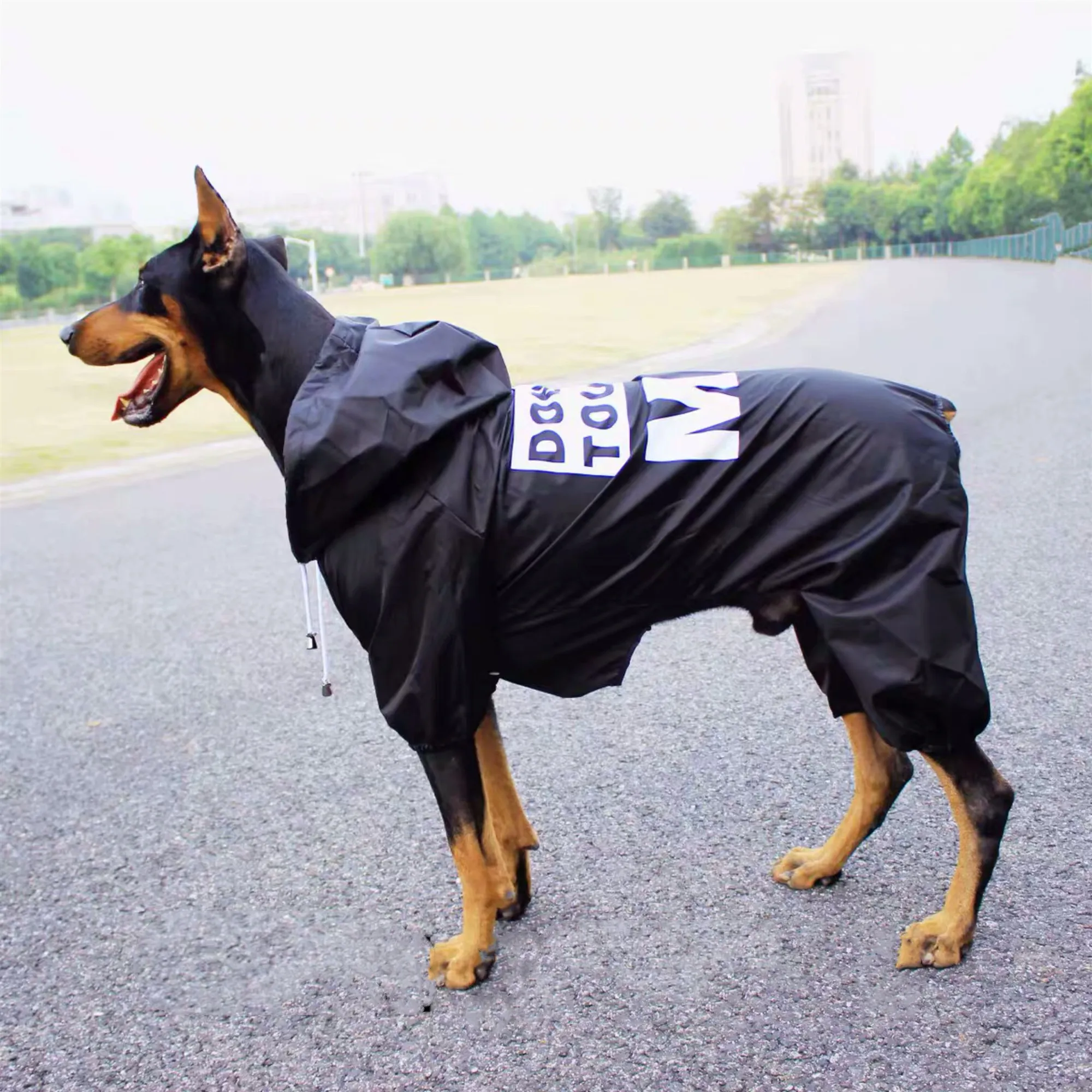 Tide Brand Medium Large Dog Raincoat Dogs Rain Coat Pet Clothes Puppy Doberman Labrador Waterproof Golden Retriever Jacket TLC02