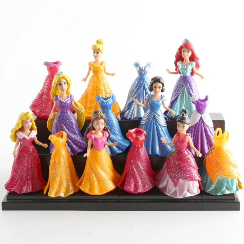 Игрушки Disney 14 шт./лот 8 см принцесса ПВХ экшн-фигурка снег шиата Холодное сердце