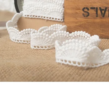 

Hot sale Quality cotton 2cm edge soluble embroidery lace DIY craft materials M0203