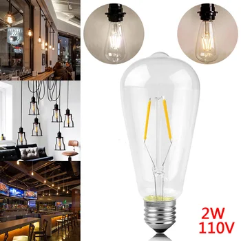 

Retro Lamp Edison Bulb E27 St64 Vintage Light Lampada Edison 2W 4W 6W Ampoules Decoratives Filament Incandescent Bulb Lamp Light
